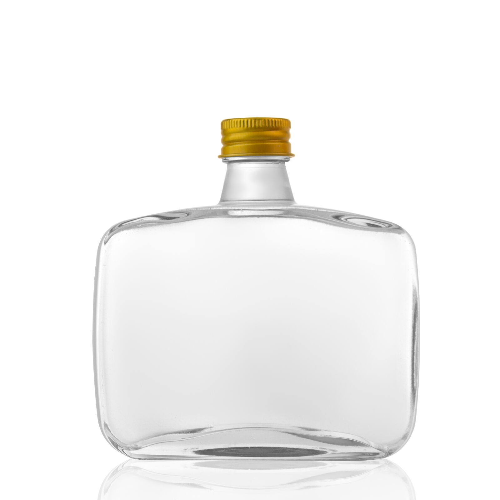 Herstellung flache 300ml 500ml Bar Party Vodka Whiskey Weinflasche mit Deckel