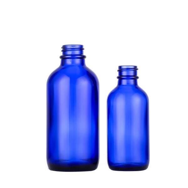 Fabrik 260 ml 315 ml 510 ml blaue Boston-Medizinglasflaschen