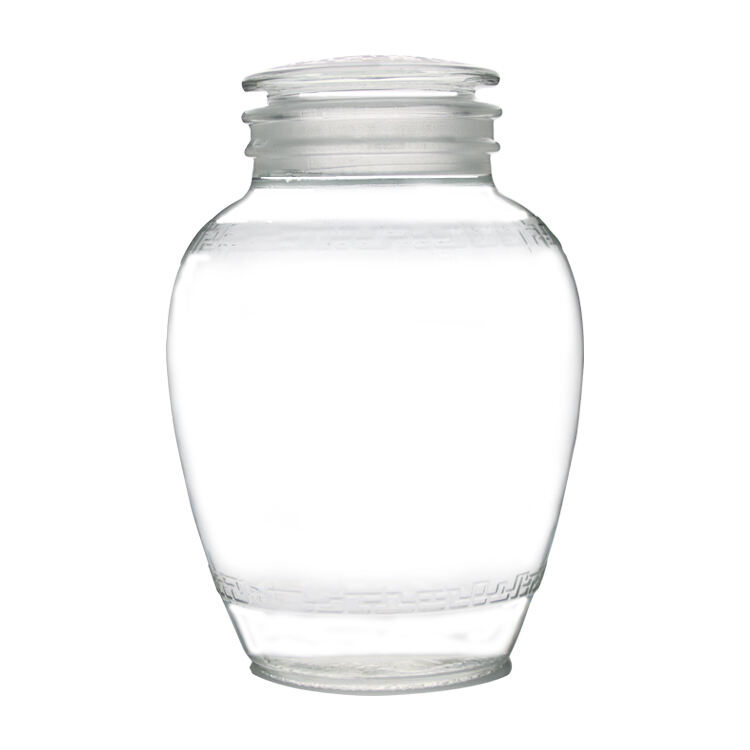 Großhandel 2,5 L, 5 L, 7,5 L große Glasfermentationsbehälter zur Aufbewahrung von eingelegten Speisen