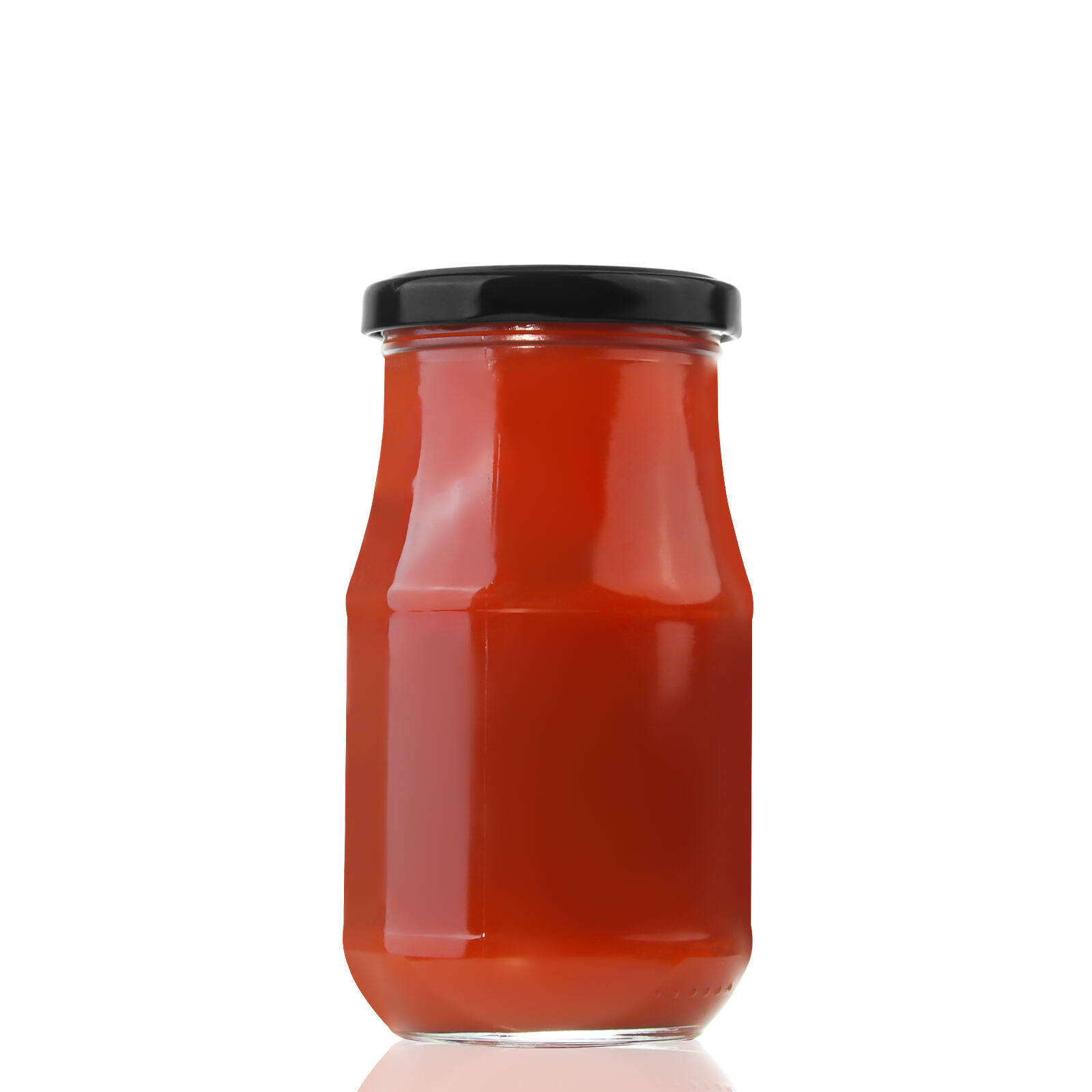 Großhandel 360ml Weißblechdeckel Tomatenpasteketchupflasche aus Glas