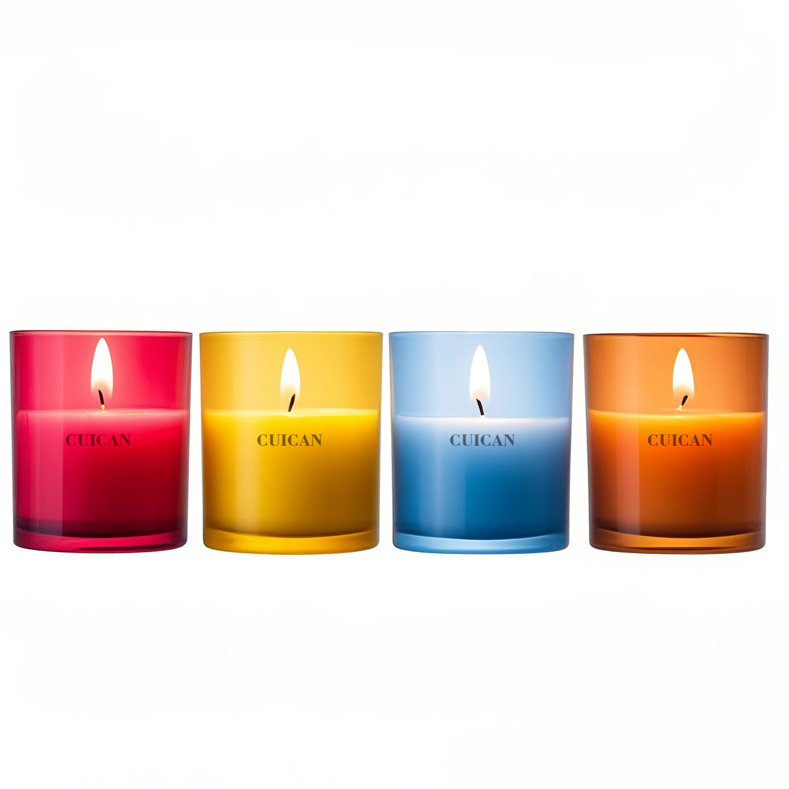 Leere 220ml 300ml 430ml Zylinder Glas Kerzenbehälter Großhandel