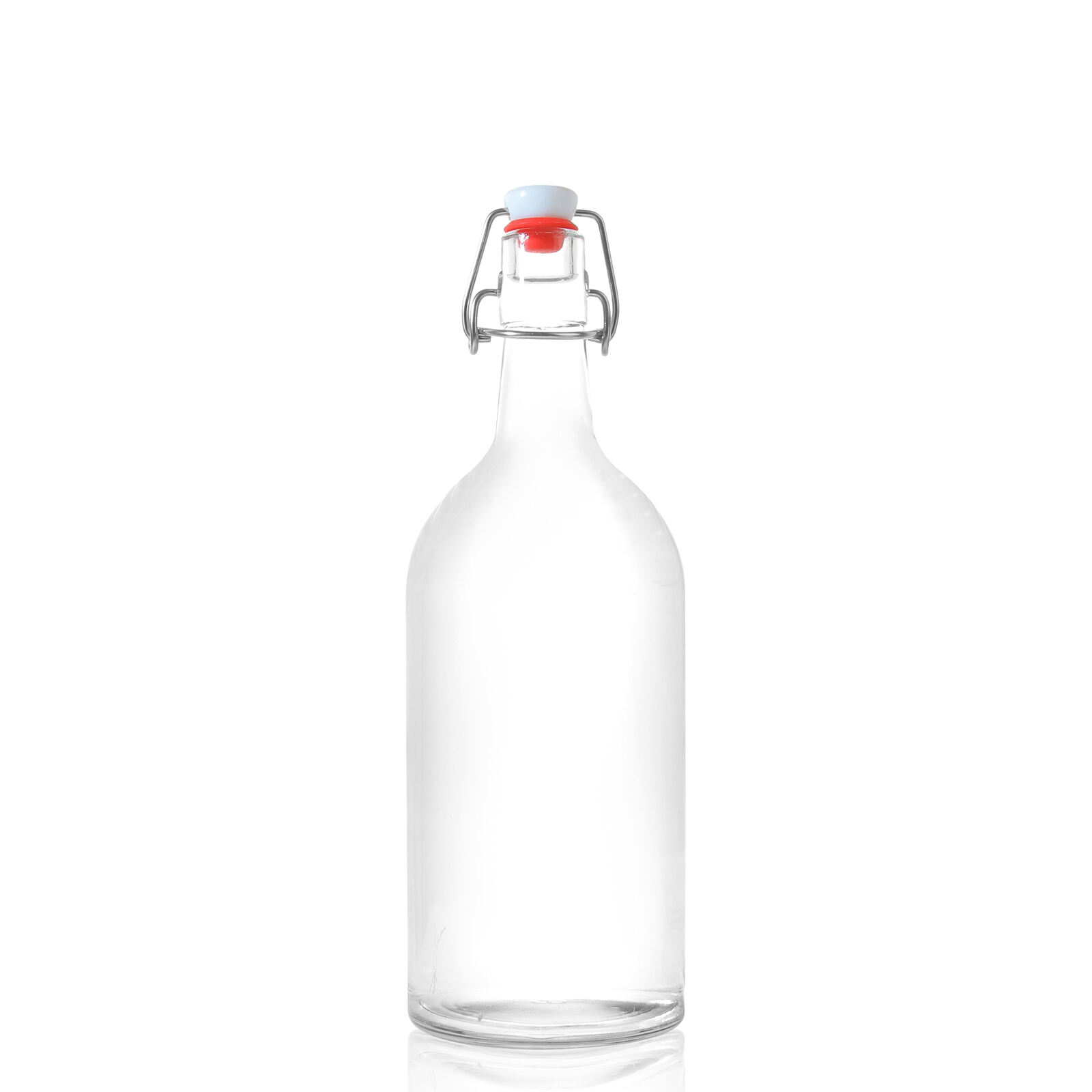 OEM Großhandel 1000ml Saft Getränk Wein Wodka Glas Schwingverschluss Trinkflasche