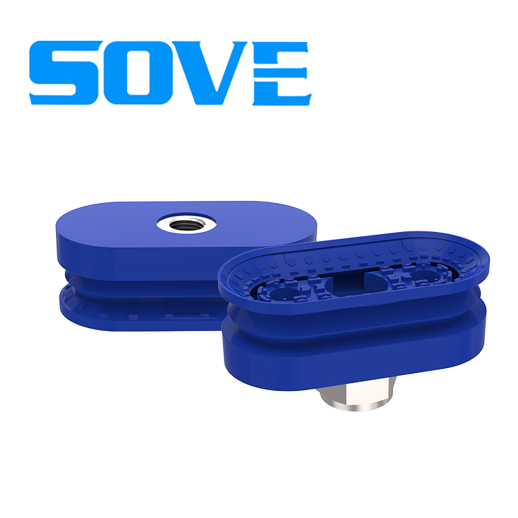 GSAOB series double layer oval vacuum suckers firm suction