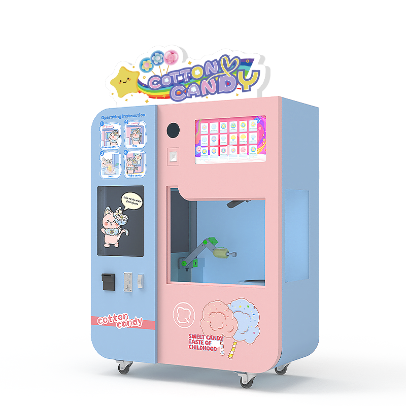 SUNZEE Hot Selling Professional Fully Automatic Cotton Candy Machine Factory Vending Machine