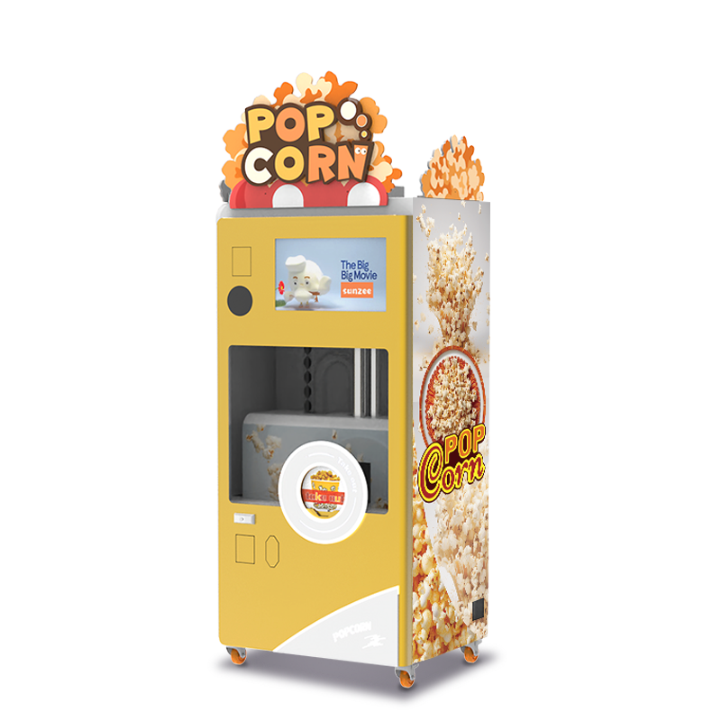 Commercial Equipment & Machinery Agricultural & Food Processing Machinery Snack Machines Popcorn machine Fully Automatic Popcorn Vending Machine Manufacture Automatic Pop Corn Popcorn Vending Machine Mall