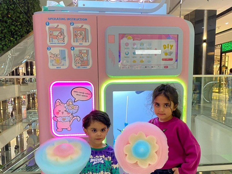 Cotton Candy Vending Machines Drive Explosive Foot Traffic Growth Across European Shopping Centres