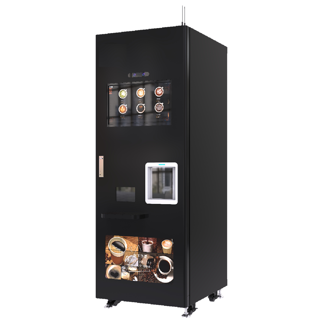 Smart and Coffee Vending Machine Fully Automatic for Business Robot Vending Machine Coffee Tea Bean With Card Operated Prices
