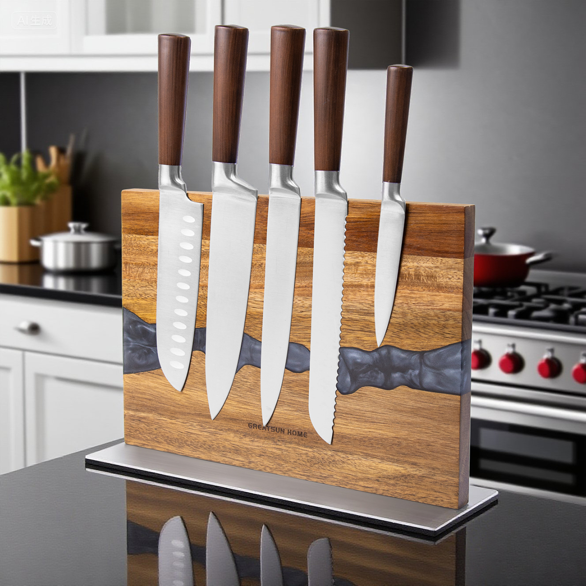 나무 칼 거치대가 플라스틱보다 더 위생적일까요?