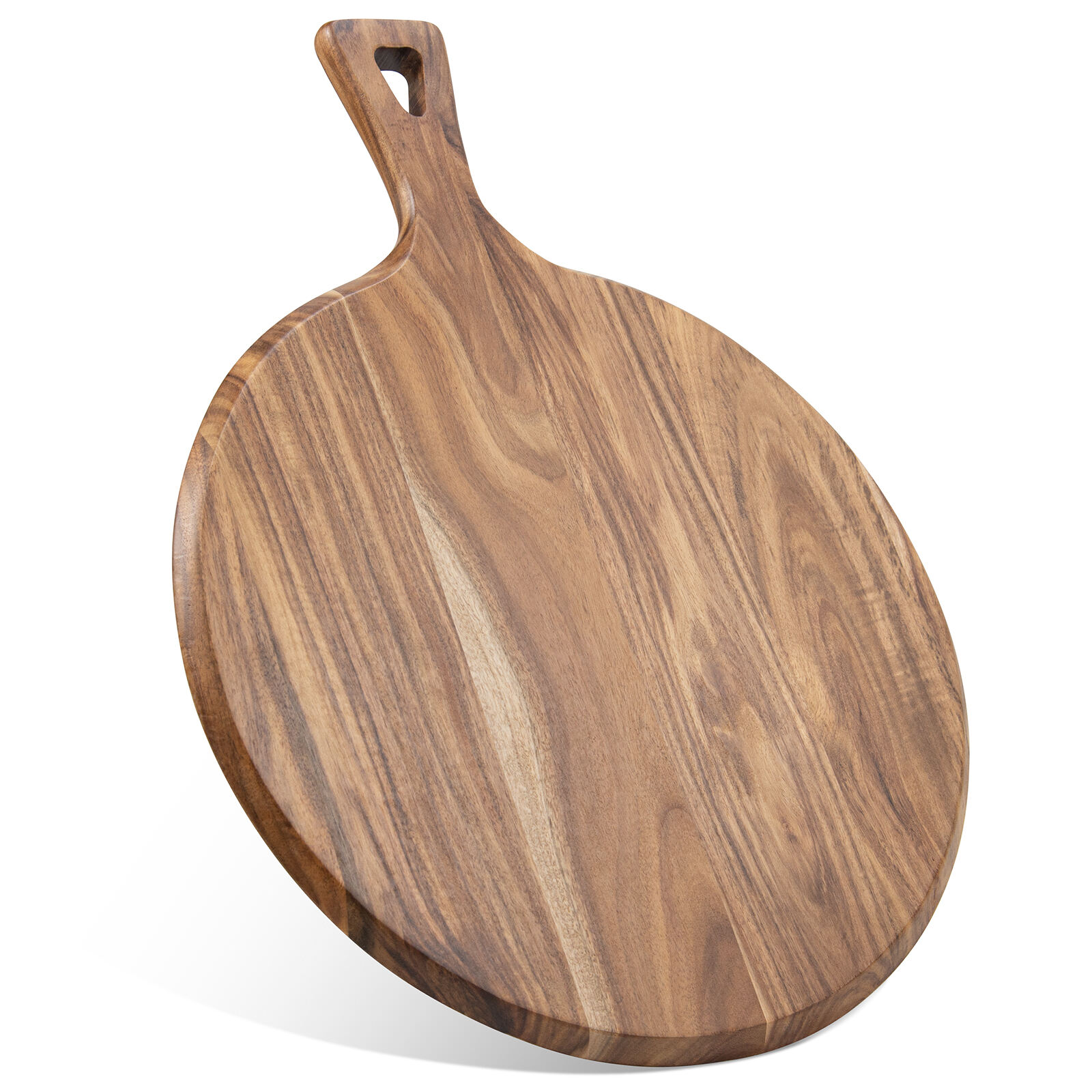 Planche à découper en bois d'acacia premium & pelle à pizza
