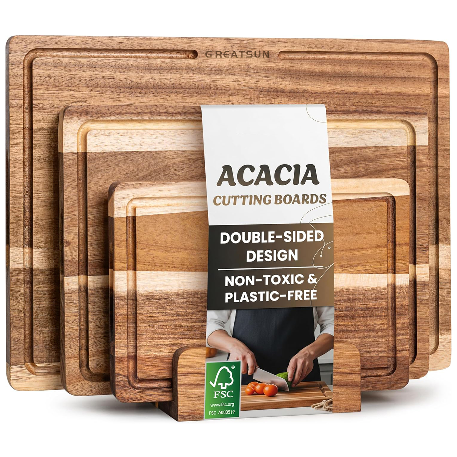 Επαγγελματικό Διπλής Χρήσης Μαγειρικό Ταμπλό Σερβιρίσματος Χαρκουτερίας με Βάση Στήριξης και Βαθιά Αύλακα Για Χυμούς