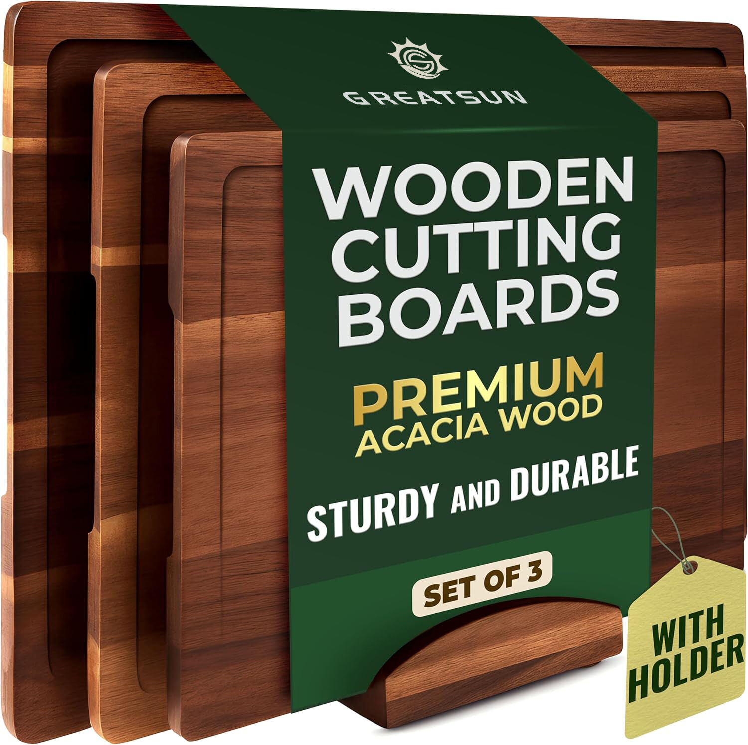 Χονδρική Πώληση Πρωτοκλασάτων, Επιπλέον Παχύτερων Πιάτων Προετοιμασίας Κουζίνας και Σετ Ξύλινων Μαχαιροπίρουνων Ακακίας με Βάση