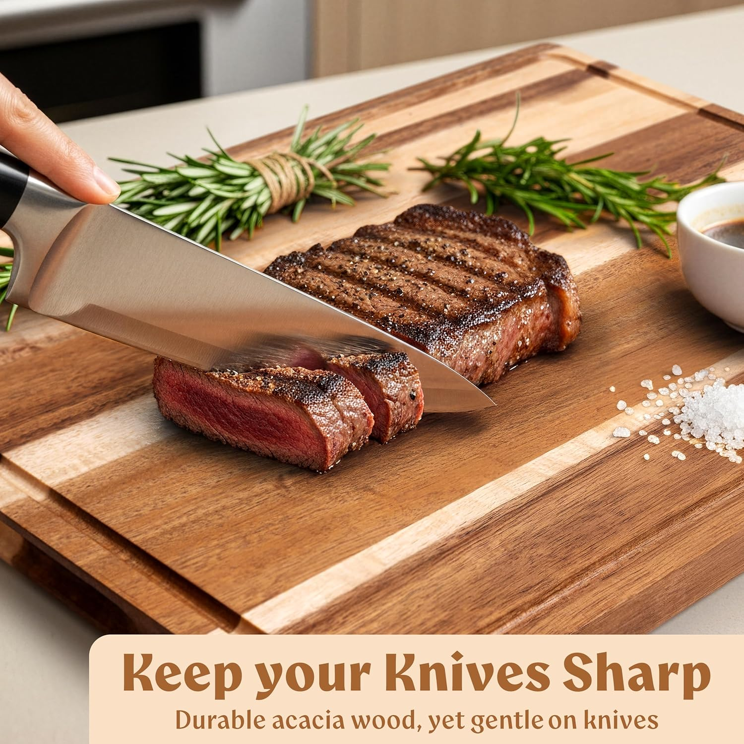 Does an Acacia Cutting Board Resist Knife Scratches Better Than Other Woods?