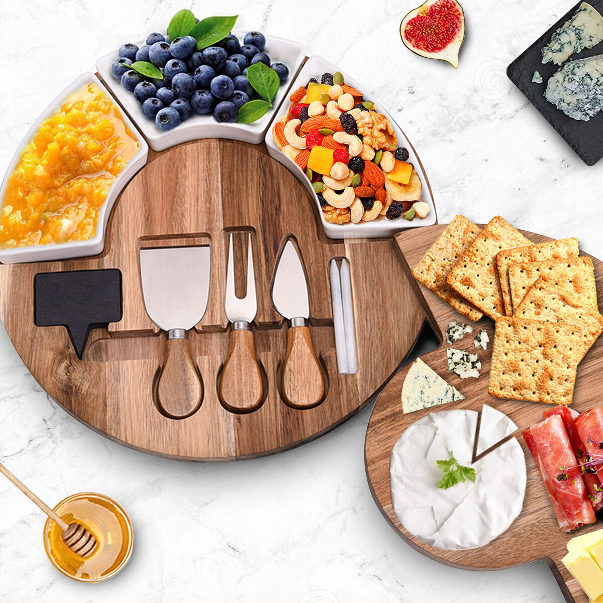 Luxury Cheese And Crackers Platters | Sustainable & Custom | GREATSUN
