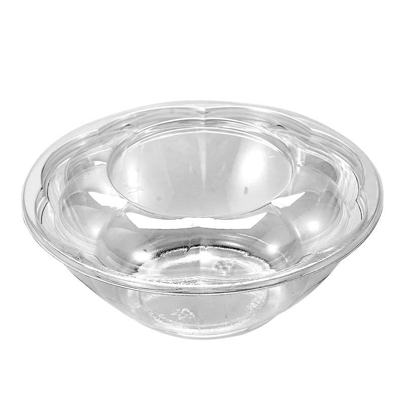 24 oz PET Plastic Fruit Salad Bowl With Lids