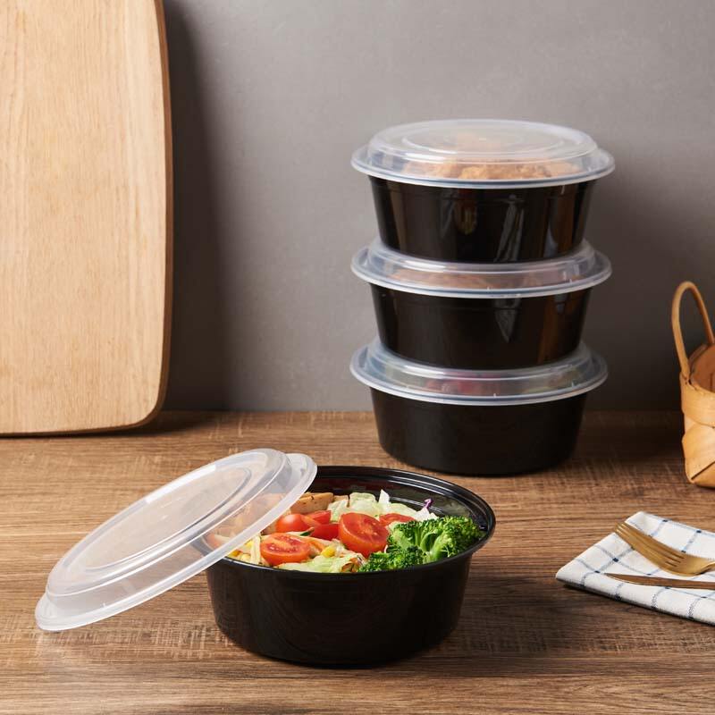 récipients à emporter en plastique PP de 32 oz, microwavables, ronds ...
