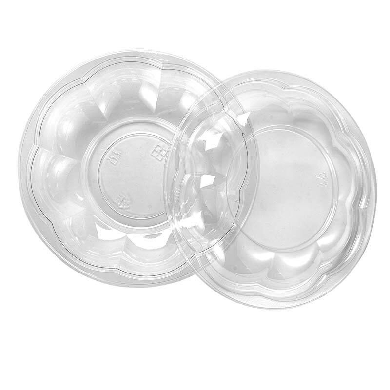 18 oz PET Plastic Fruit Salad Bowl With Lids