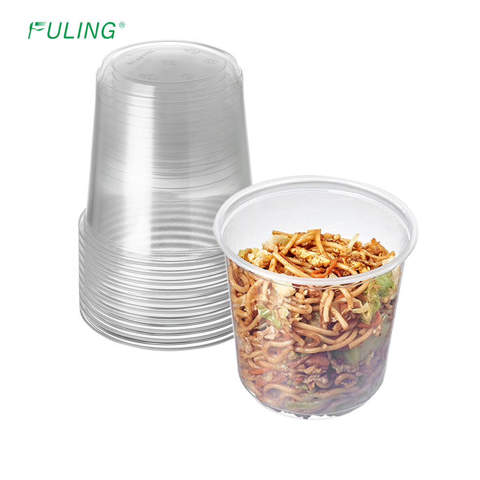 24 oz Clear PP Disposable Food Bowl Plastic Deli Containers