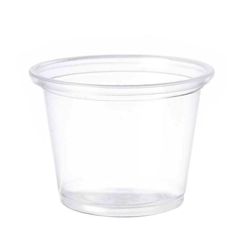 1 oz PP Clear Plastic Portion Sauce Cup