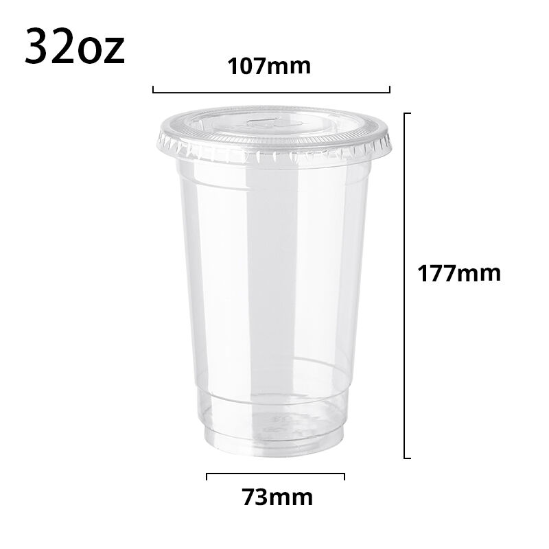 32 oz PET Plastic Cold Cups (107mm)