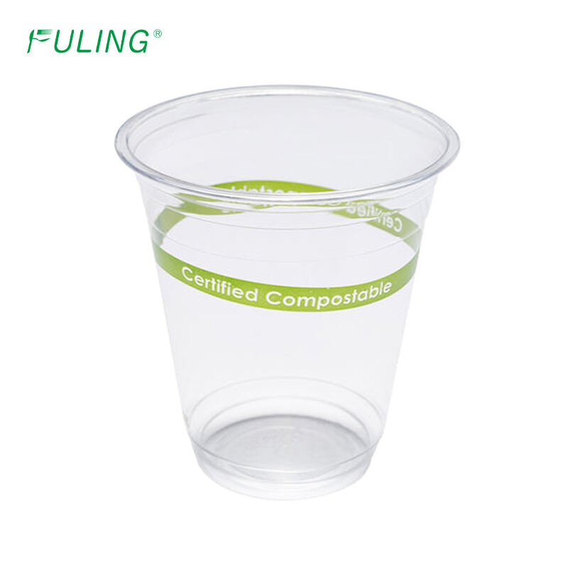 Biodegradable Compost Disposable Cold Drink PLA Plastic Cup