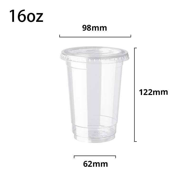 16 oz PET Plastic Cold Cups (98mm)