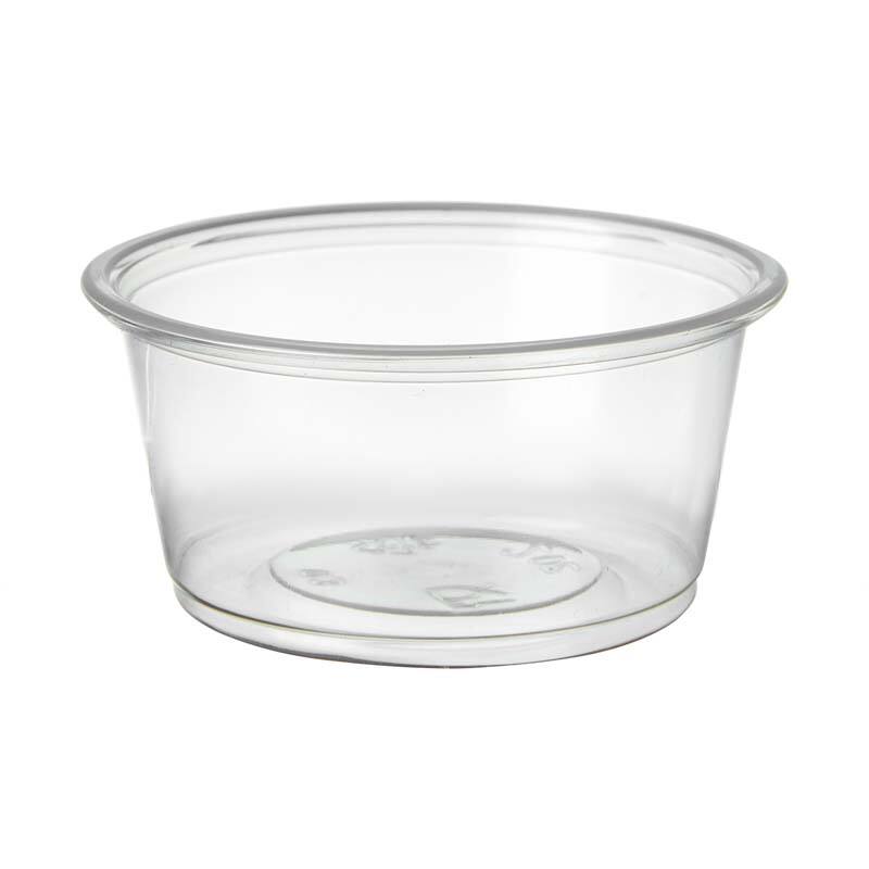 2 oz PP Clear Plastic Portion Sauce Cup