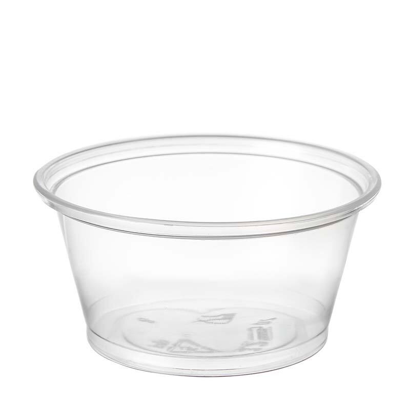 3.25 oz PP Clear Plastic Portion Sauce Cup