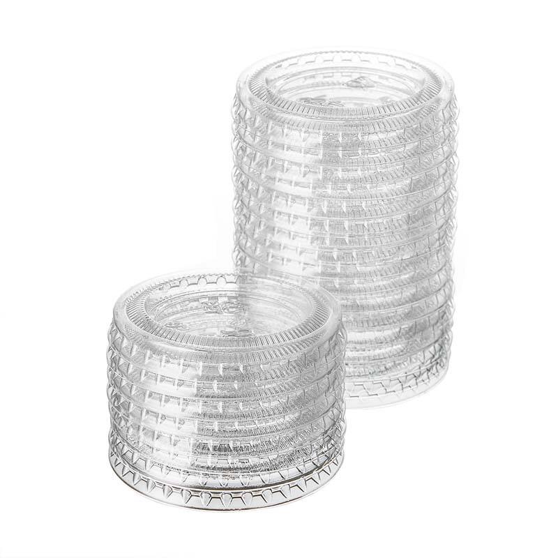 1oz PET Plastic Portion Sauce Cup Lids