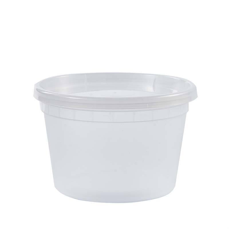 16 oz Injection Molded Soup Deli Container with Lid