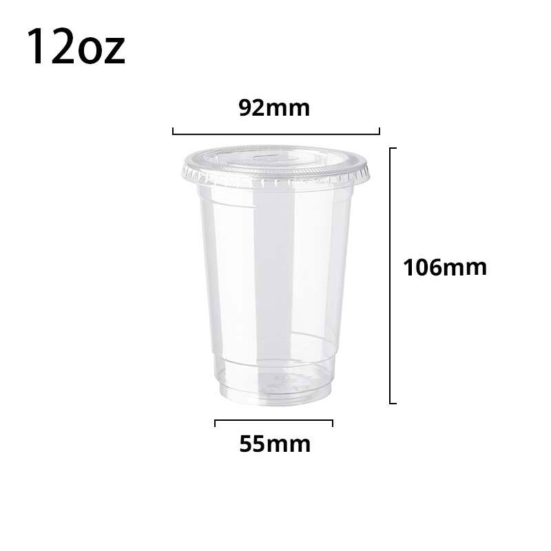 12 oz PET Plastic Cold Cups (92mm)