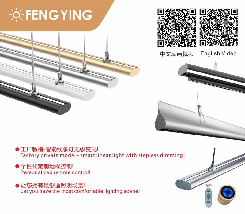 waterdrop style modern long metal aluminum hanging lamps height adjustable with remote control for office  home-1