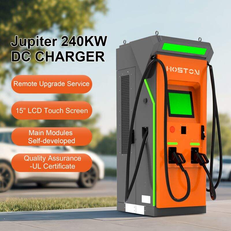 240kW EV Oplaadstasie Kommersiële DC EV Oplaader Chademo CCS GB/T Met Ligtingstrook