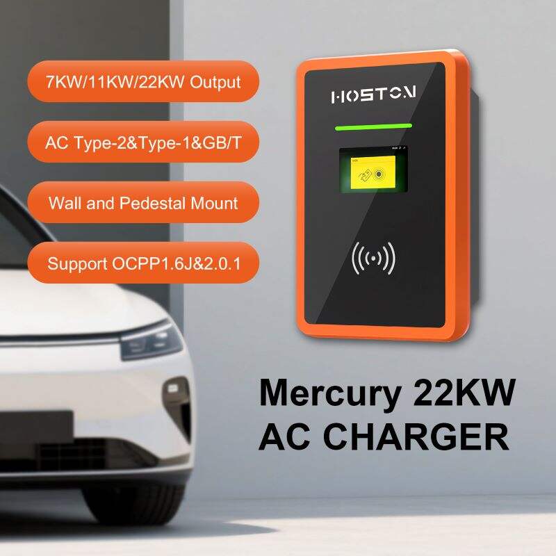 7kW 22kW AC Oplader Slim Tuis EV Oplader AC Oplaarstation Type-2 Soket OCPP