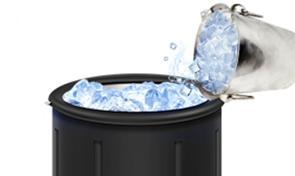 Portable Inflatable Ice Bath Tub for Athletes Cold Plunge Tub with Cover and Lid 