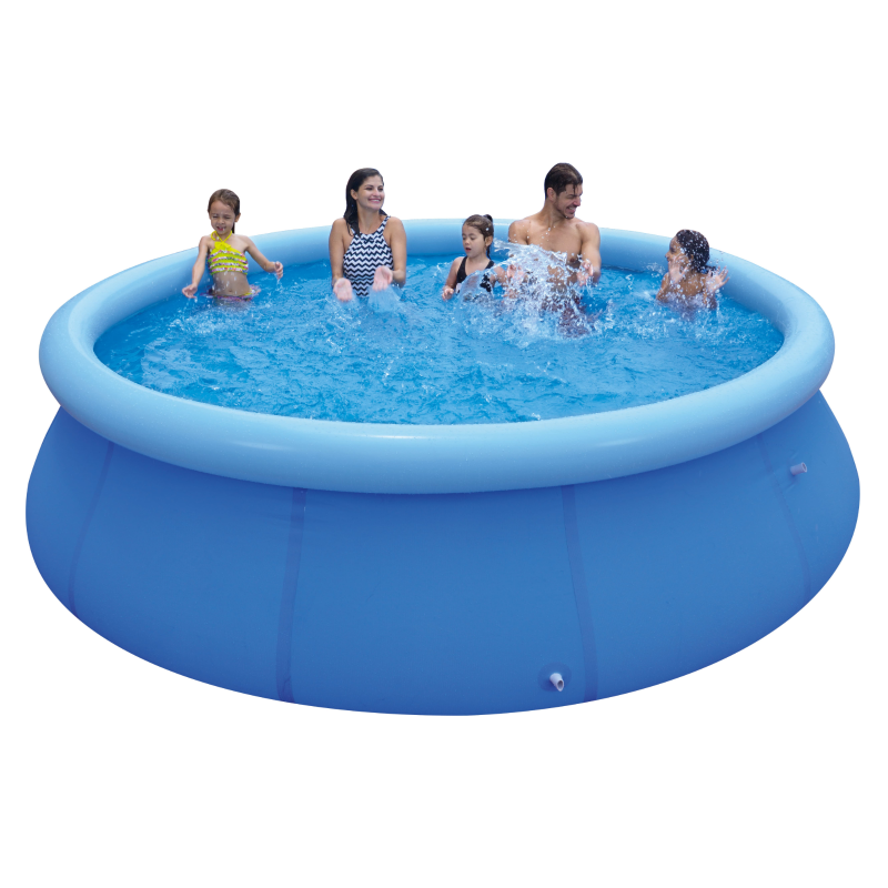 Round Inflatable Above Ground Swimming Pool Outdoor Top Ring Family Pool for Kids and Adults