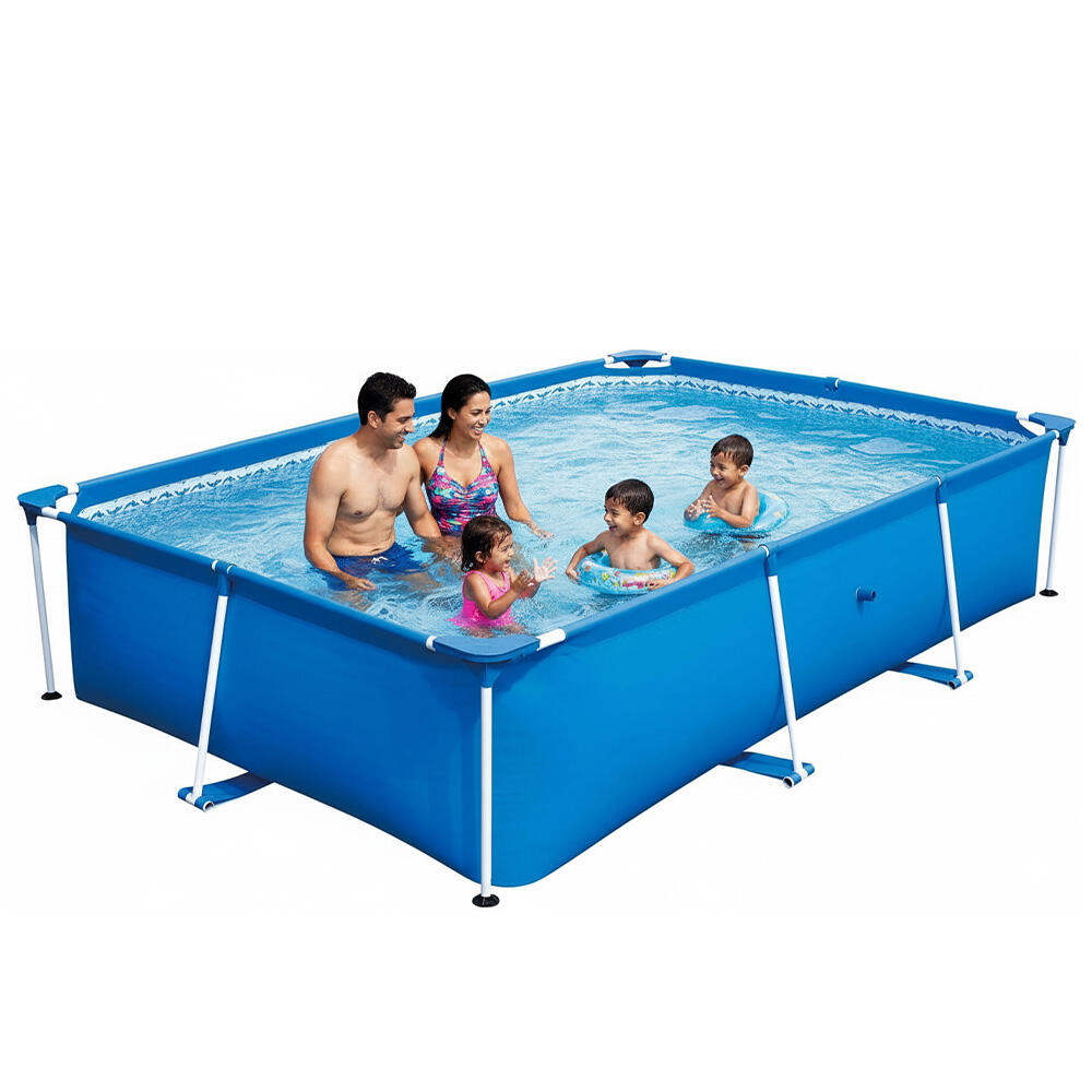 Durable Rectangular Farme Pool Outdoor Backyard Above Swimming Poool for Family Fun