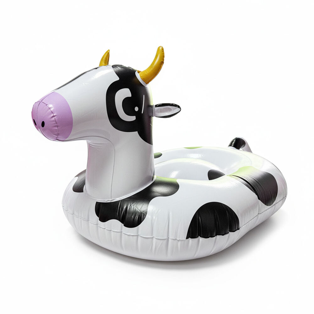 Big Size Inflatable PVC Cow Pool Float High Qualitu Fun Water Floating Ride on 