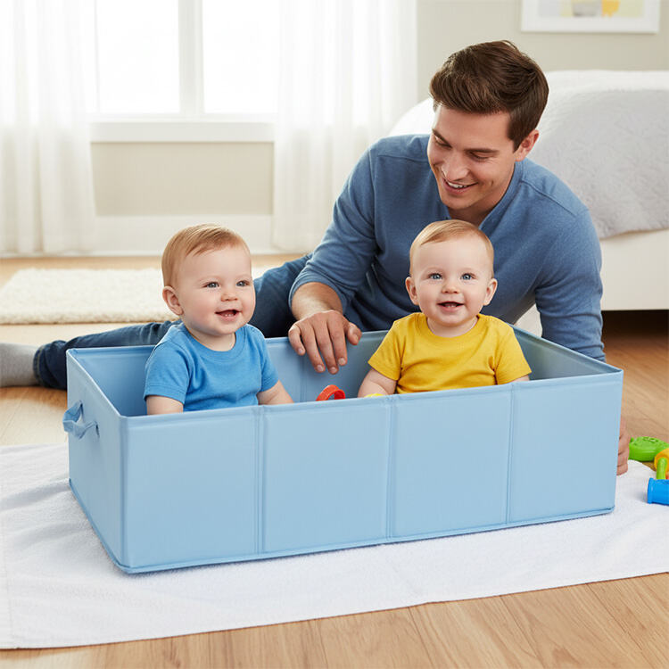 Bak Lipat Khusus Balita Berbentuk Persegi Panjang, Bak Mandi Bayi Portabel dan Kolam Renang