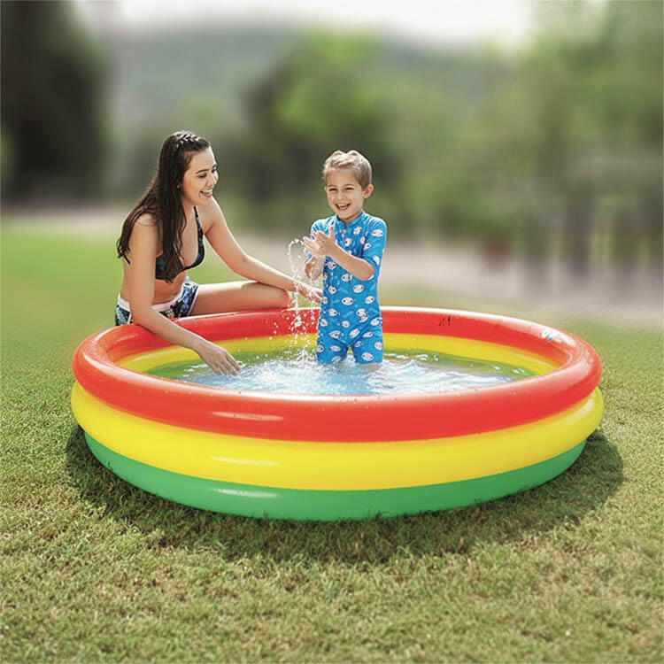 Garden Round Inflatable Baby Swimming Pool Blow up Kiddie Water Play Pool 