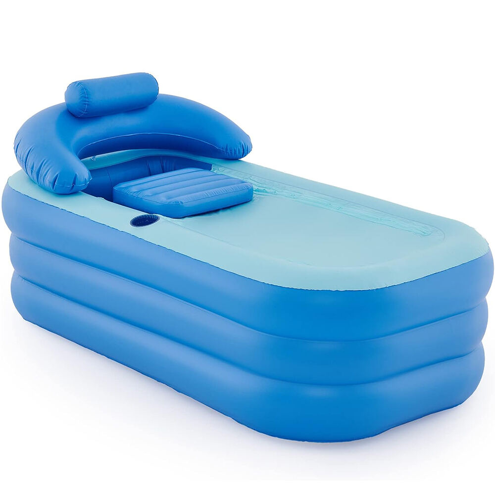 Portable Inflatable Adult Bathtub Freestanding Blow up PVC Soaking Bath tub