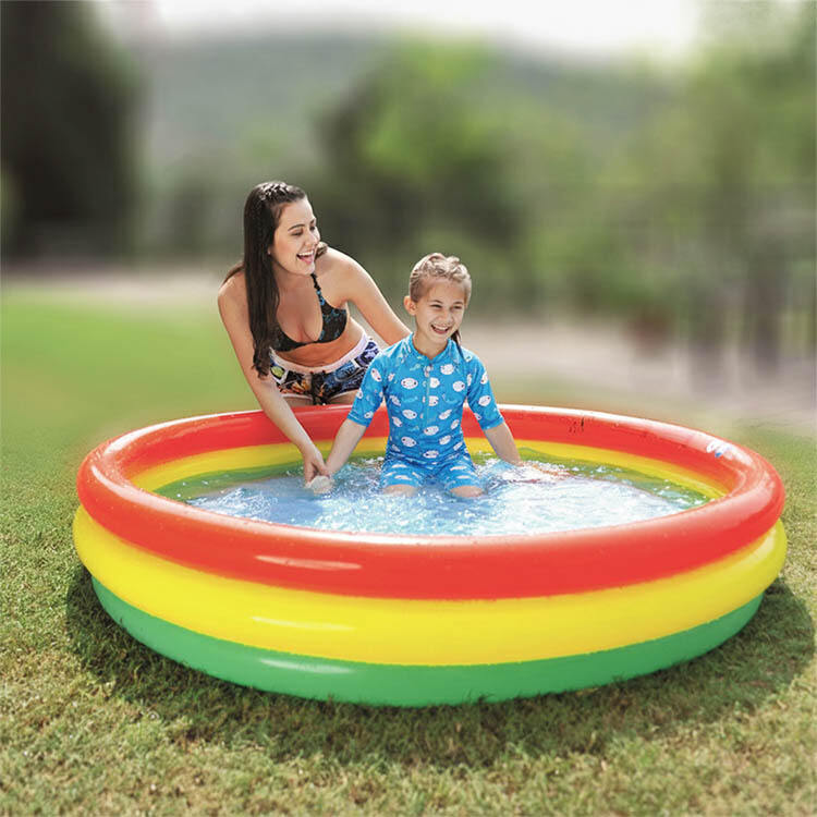 Garden Round Inflatable Baby Swimming Pool Blow up Kiddie Water Play Pool 