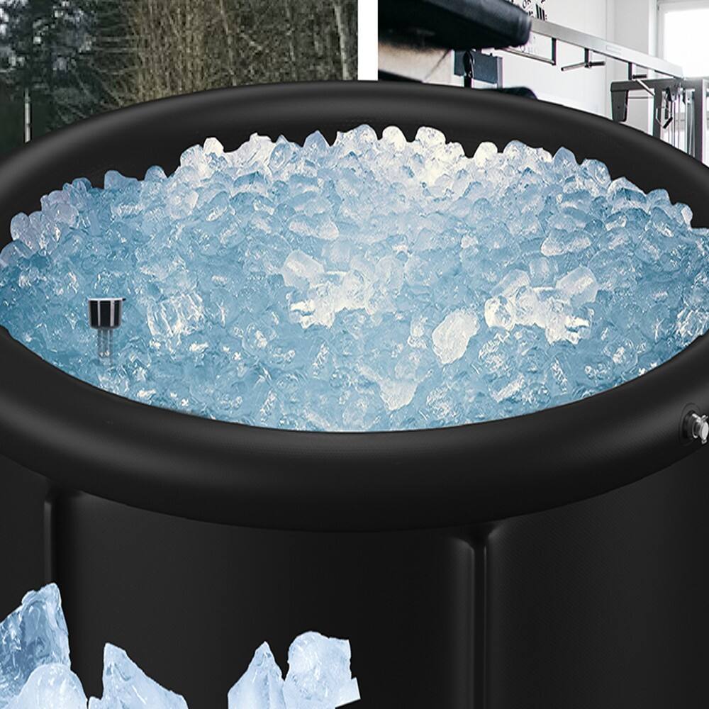 Portable Inflatable Ice Bath Tub for Athletes Cold Plunge Tub with Cover and Lid 