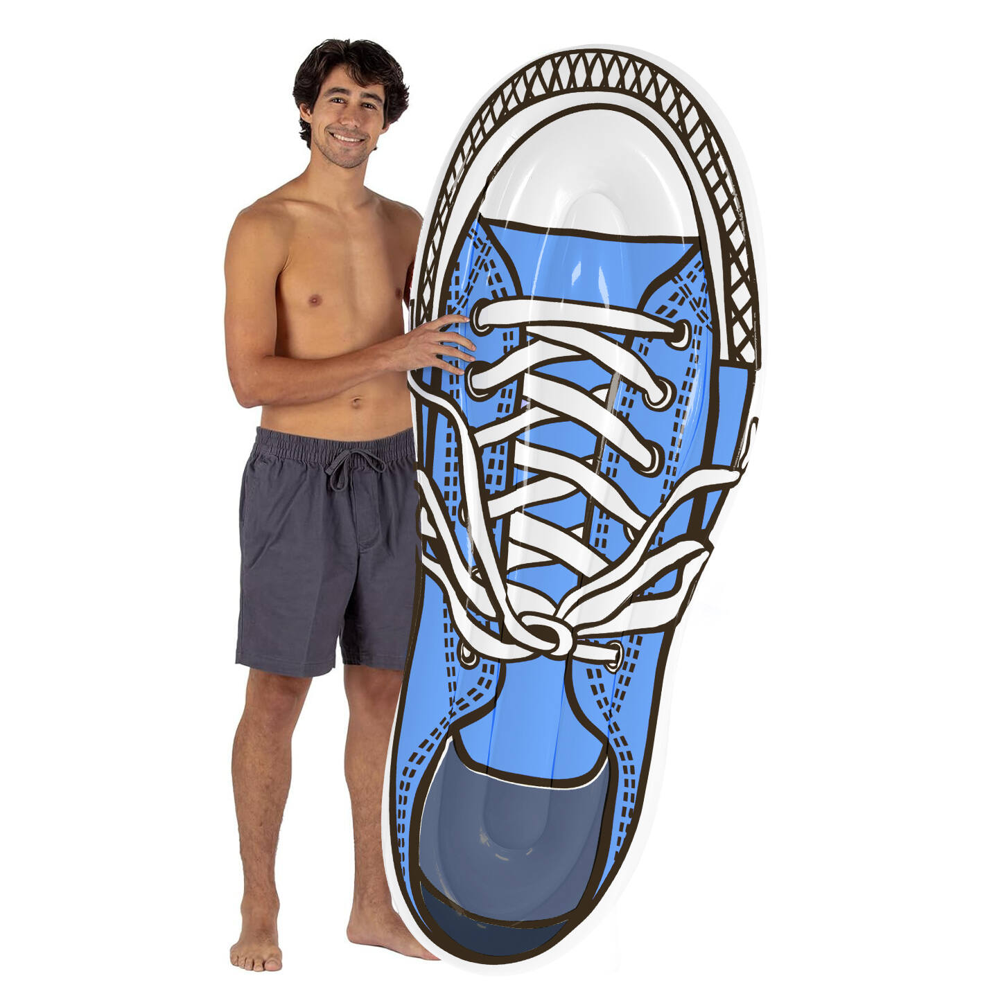 Custom Outdoor PVC Inflatable Sneakers Pool Float Raft