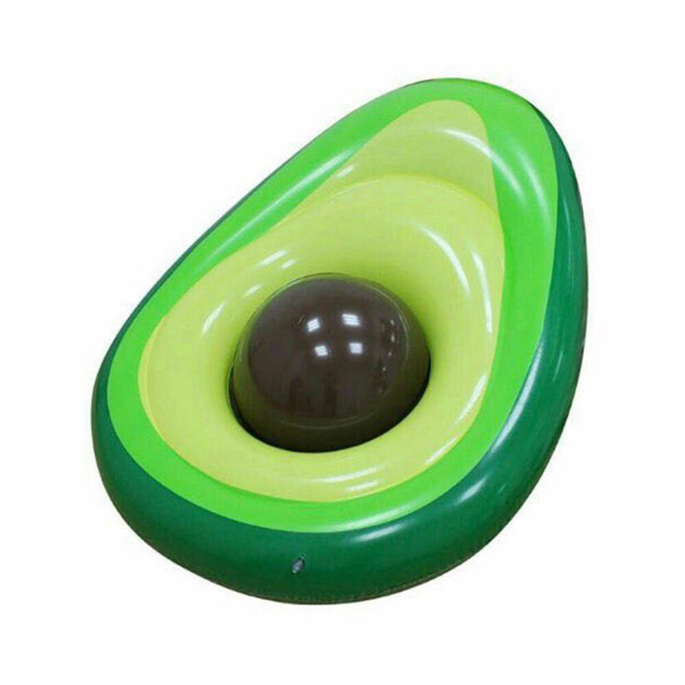 Inflatable Avocado Pool Float with Ball Eco Friendly Floating Chair for Adults