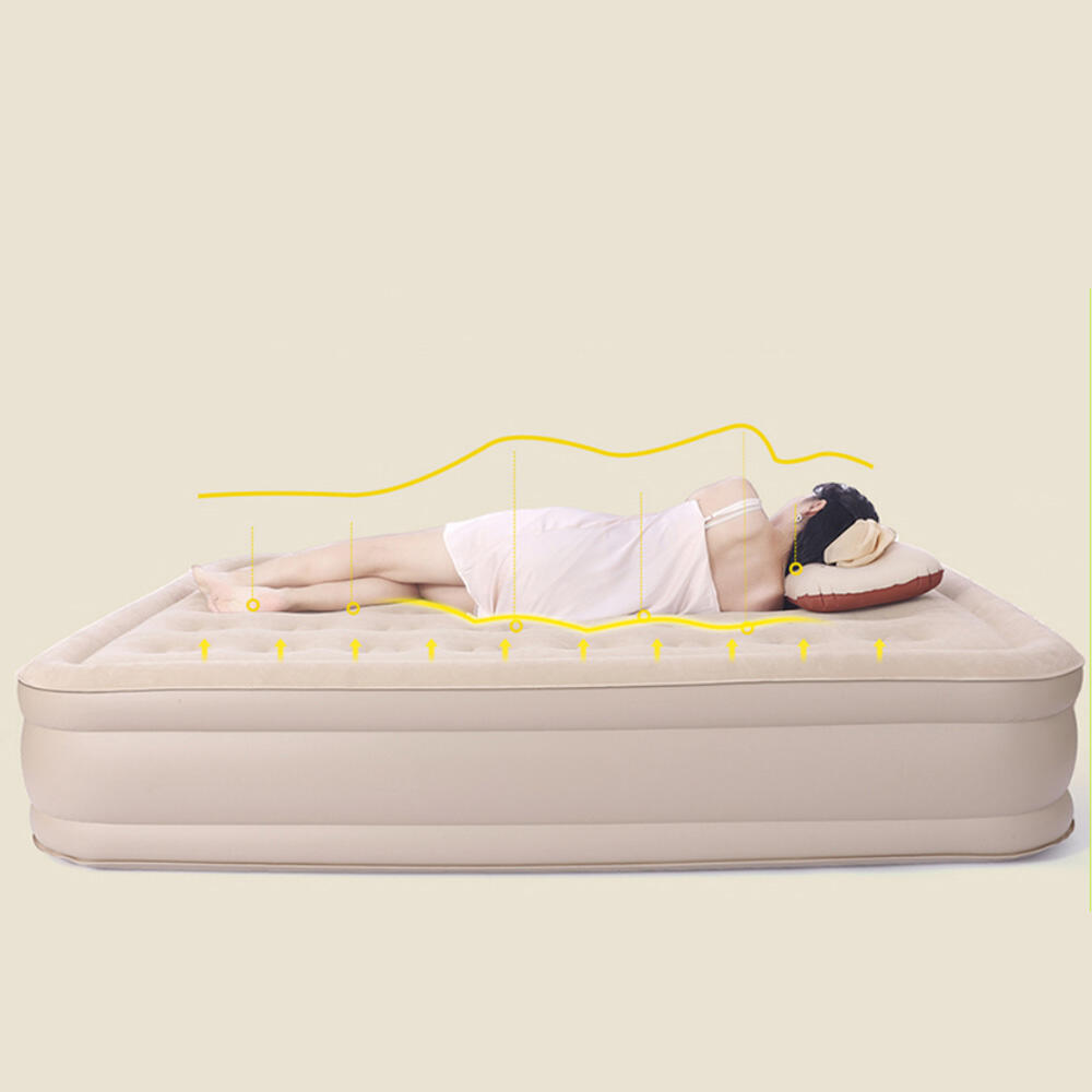 Queen Size Inflatable Automatic Air Bed Mattress with Built in Rechargeable Pump