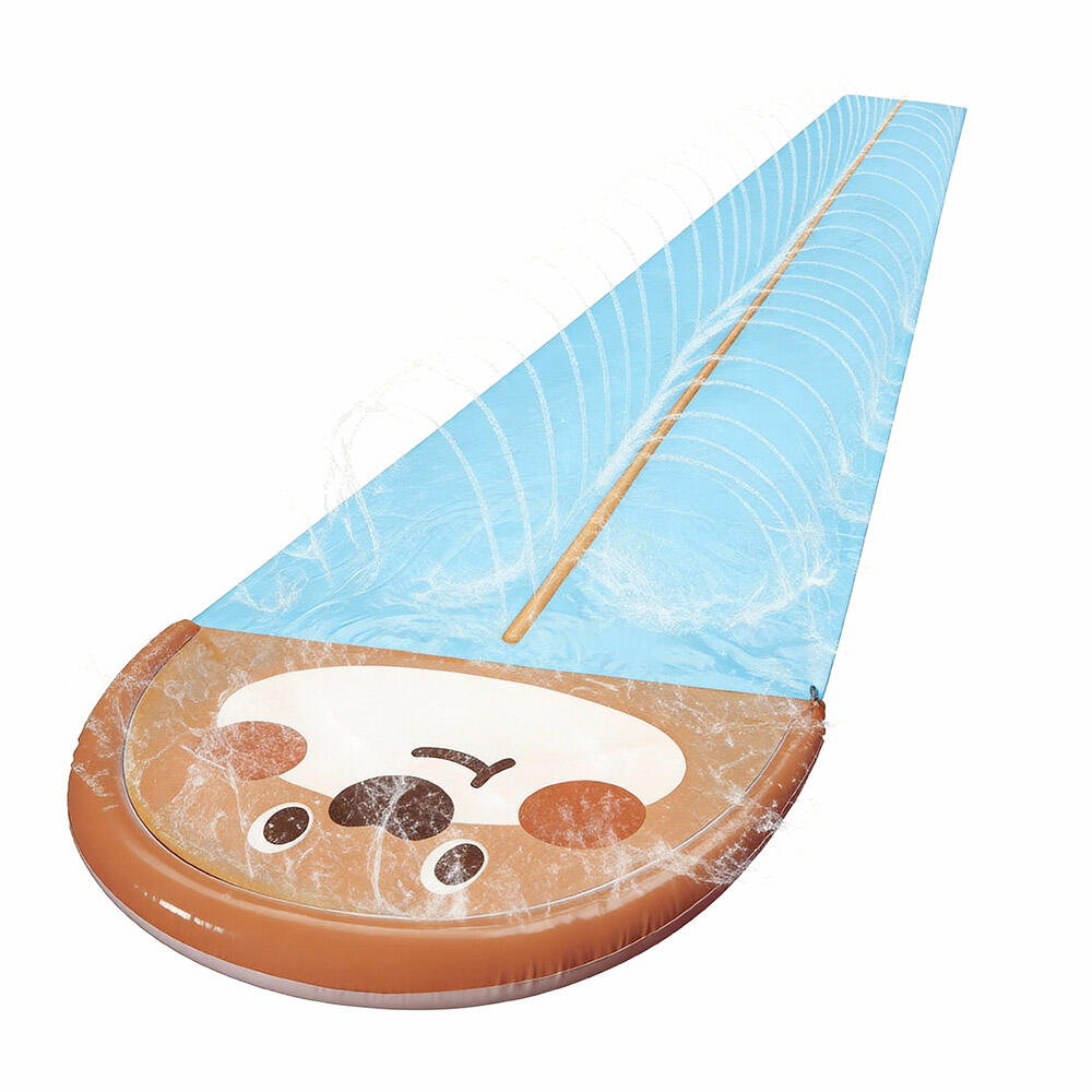 Εξωτερική υδροδιασκέδαση για λασπότοπο με 2 φουσκωτές πλακέτες ολίσθησης στο νερό και ψεκασμό, μακριές διαδρομές ολίσθησης για παιδιά