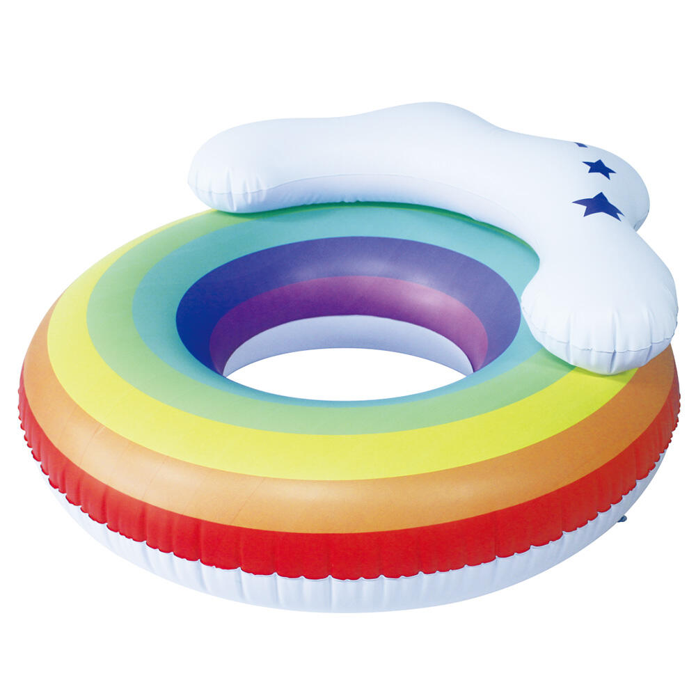 Μεγάλο Μέγεθος Φουσκωτή Ιριδωτή Συννεφι Πισίνα Φλοτ Λάουντζερ, Φούσκωση Επιπλέουσα Ράμπα