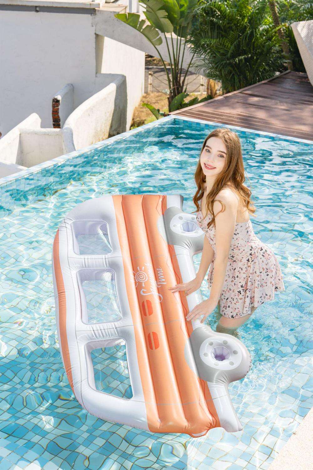 Inflatable Bus Swimming Pool Mats