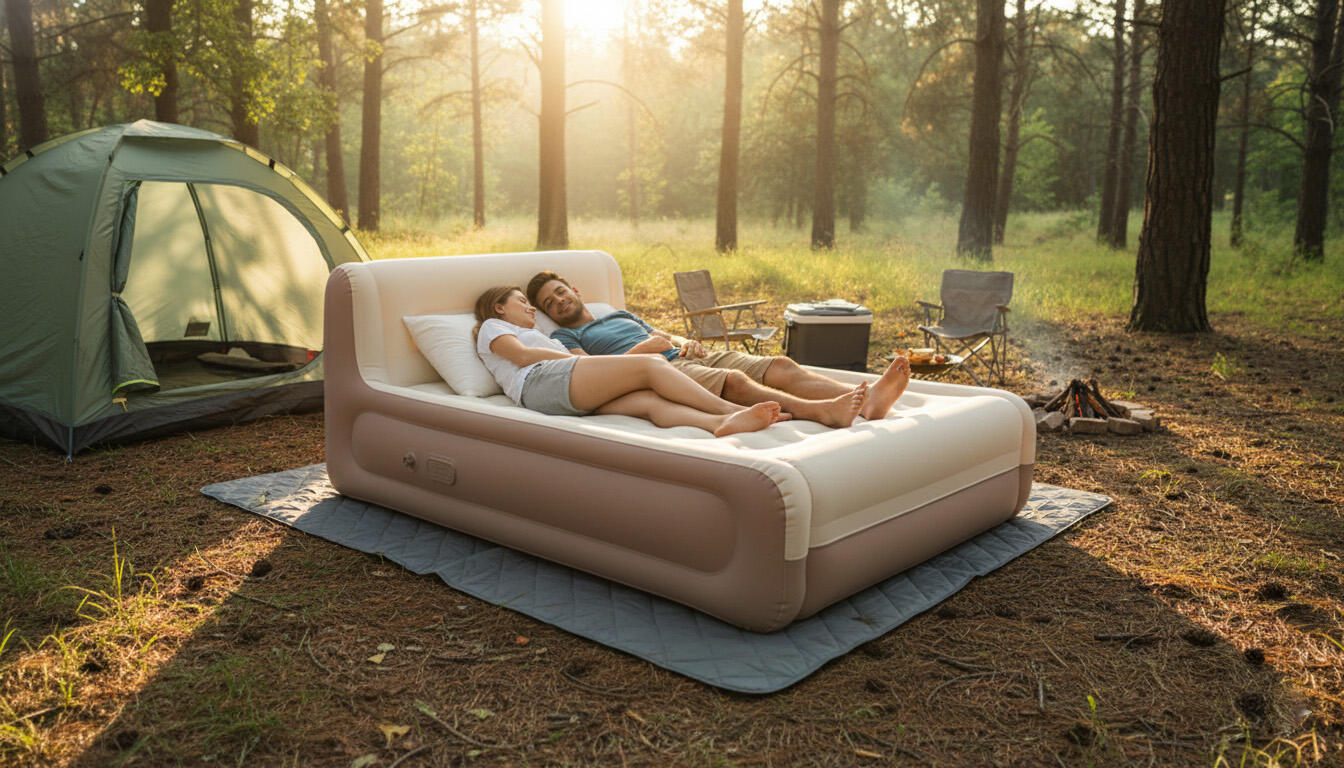 Camping Air Bed With Built in Rechargeable Pump.jpg