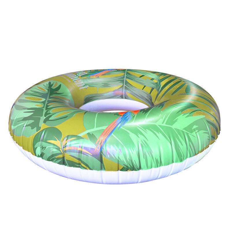 Tropical Leaves Swim Ring Inflatable Beach Pool Float